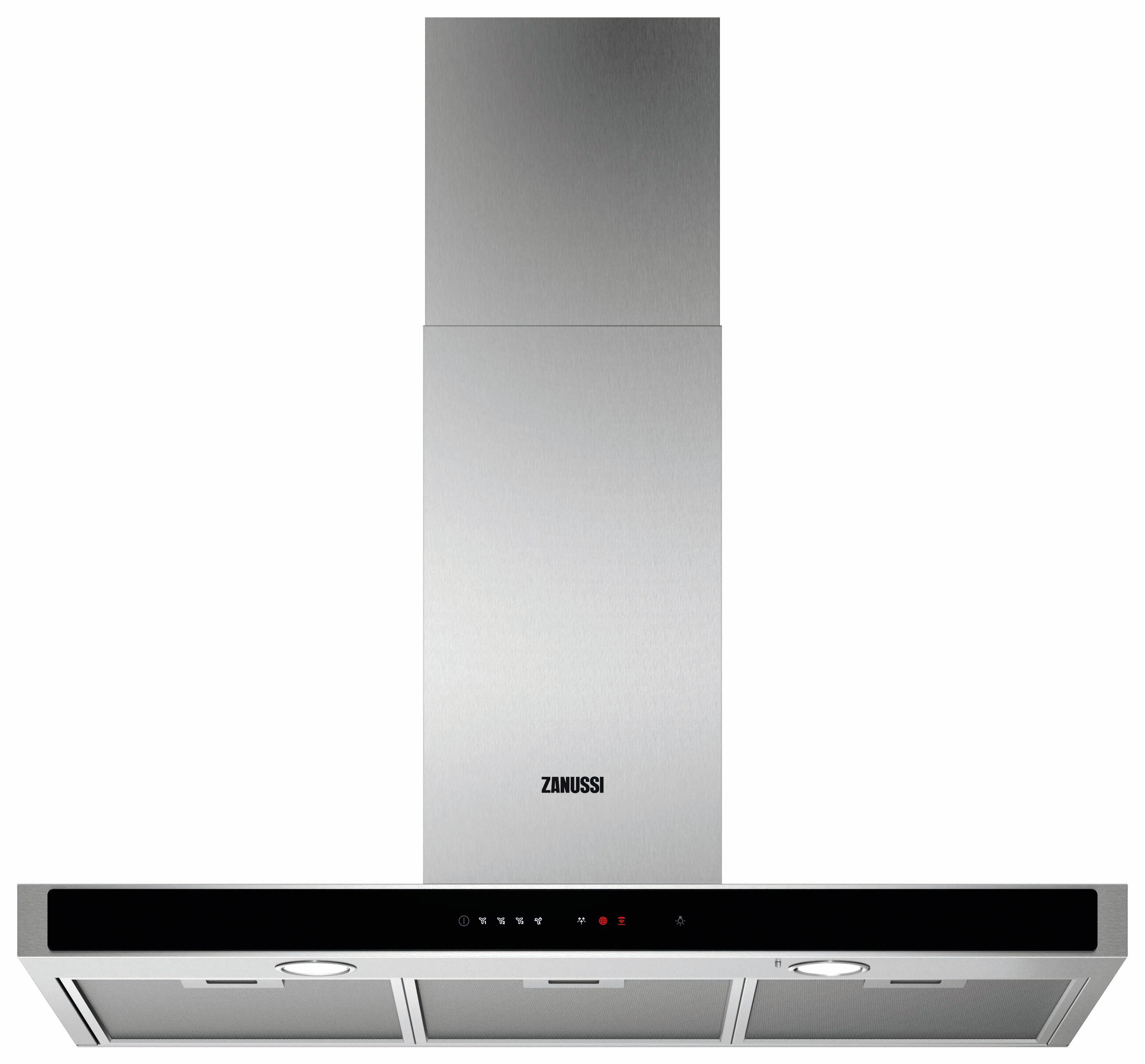 Image of Zanussi ZFT919Y 90cm Chimney Hood - Stainless Steel