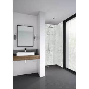 Image of Mermaid Modernist Laminate Single Shower Panel - 2400 x 900mm