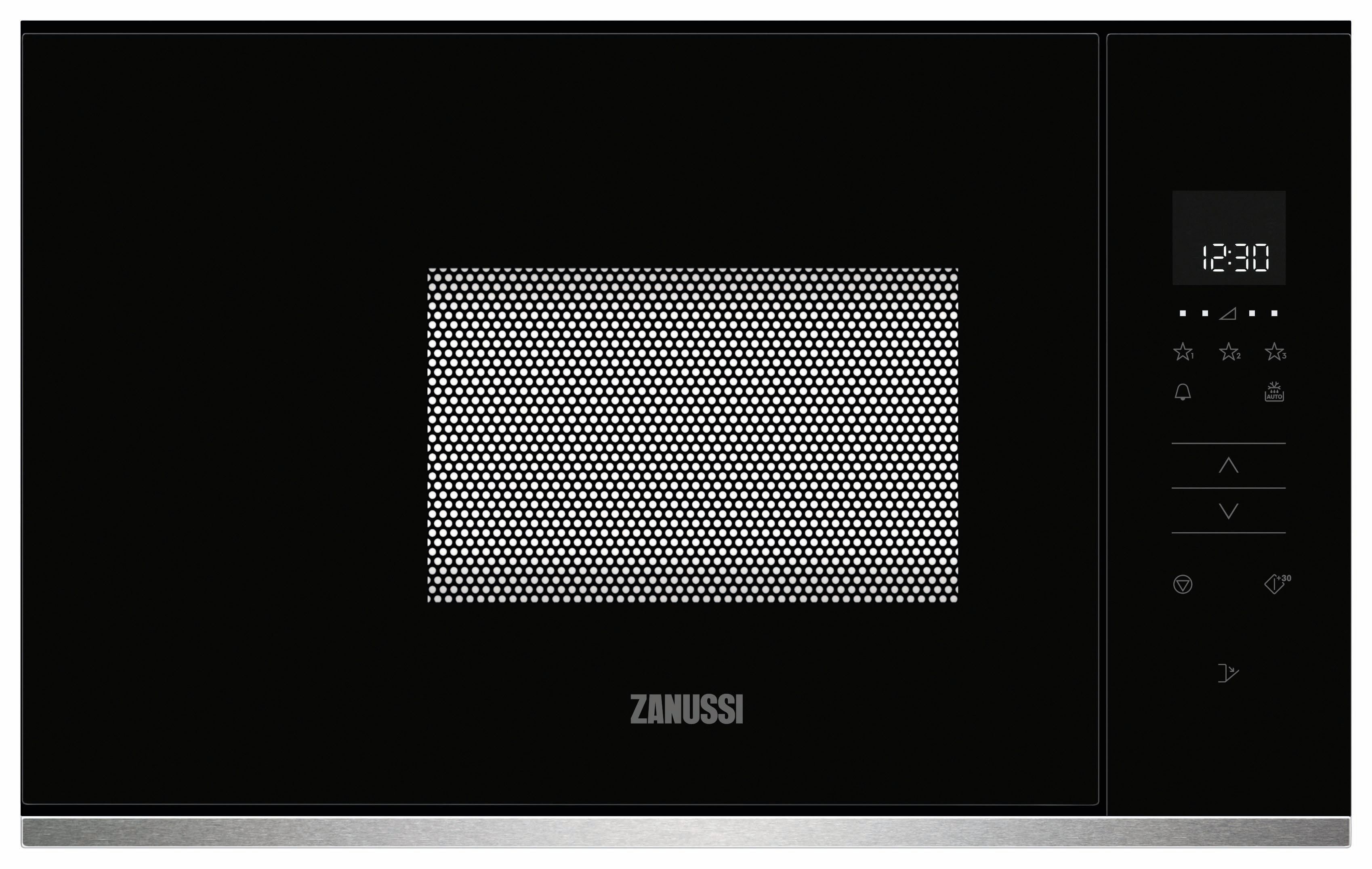 Zanussi ZMBN2SX Built-In Microwave Oven - Black & Stainless Steel