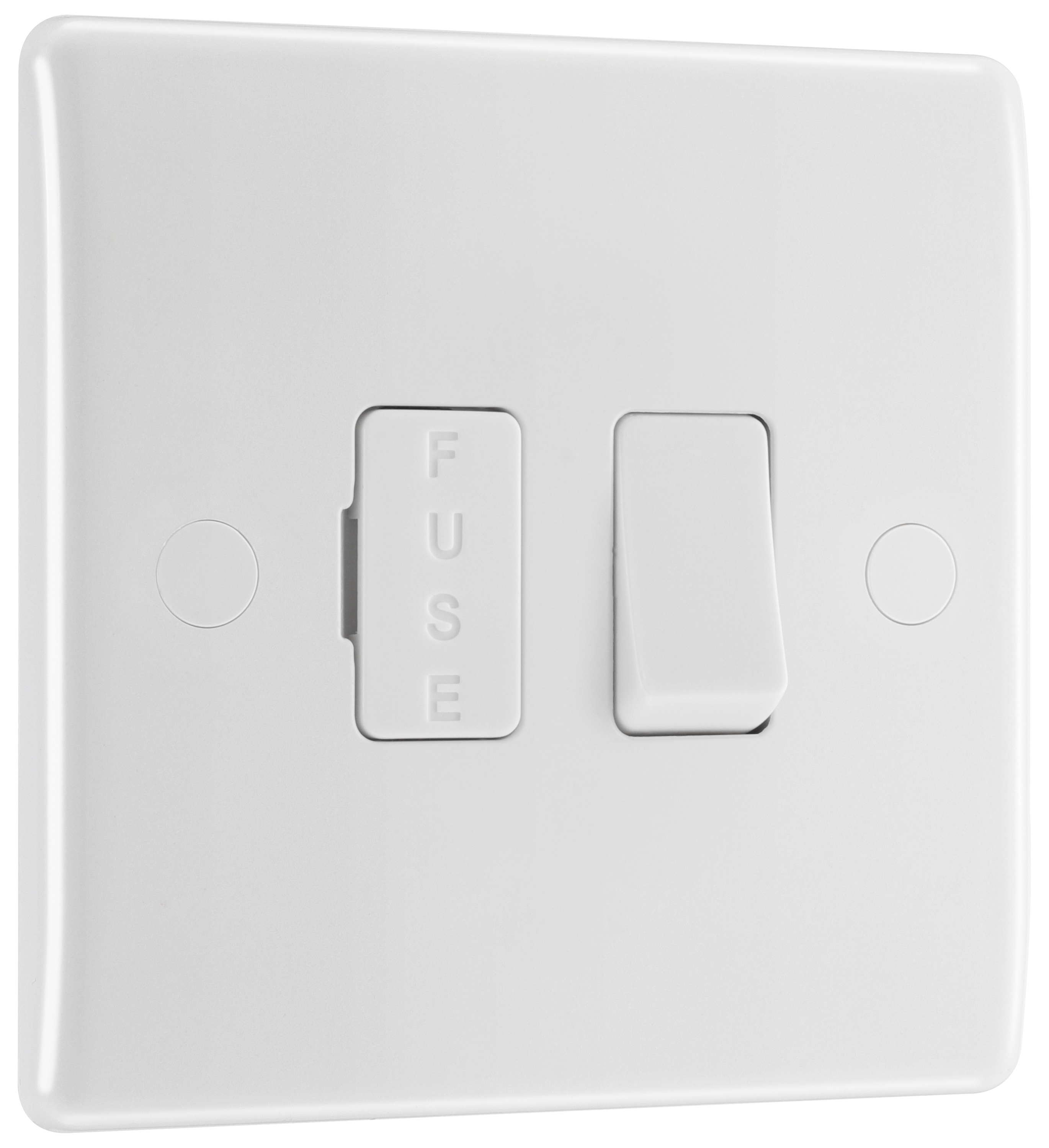 BG Slimline 13A Switched White Fused Connection Unit