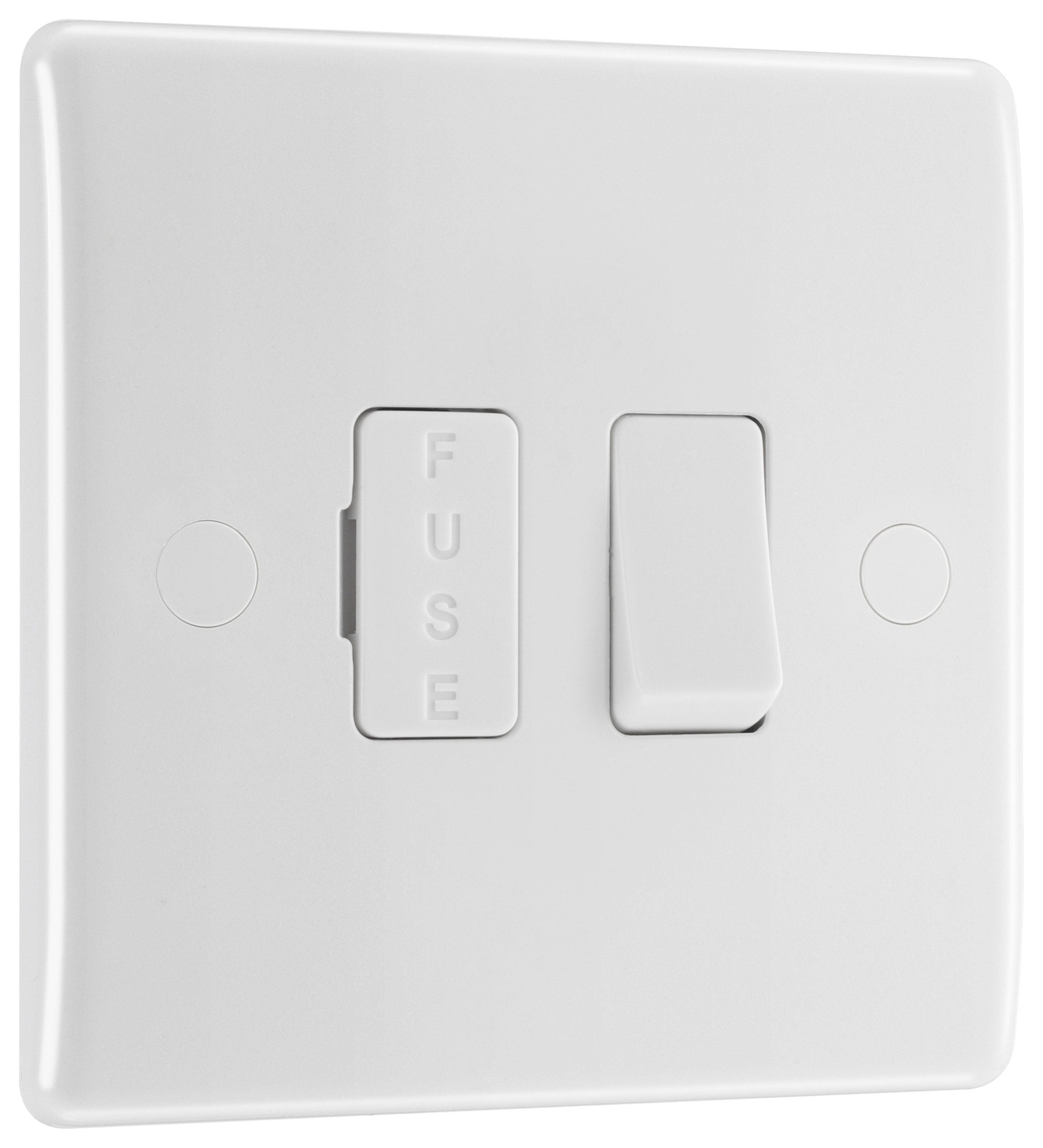 BG Slimline 13A Switched Fused Connection Unit - White