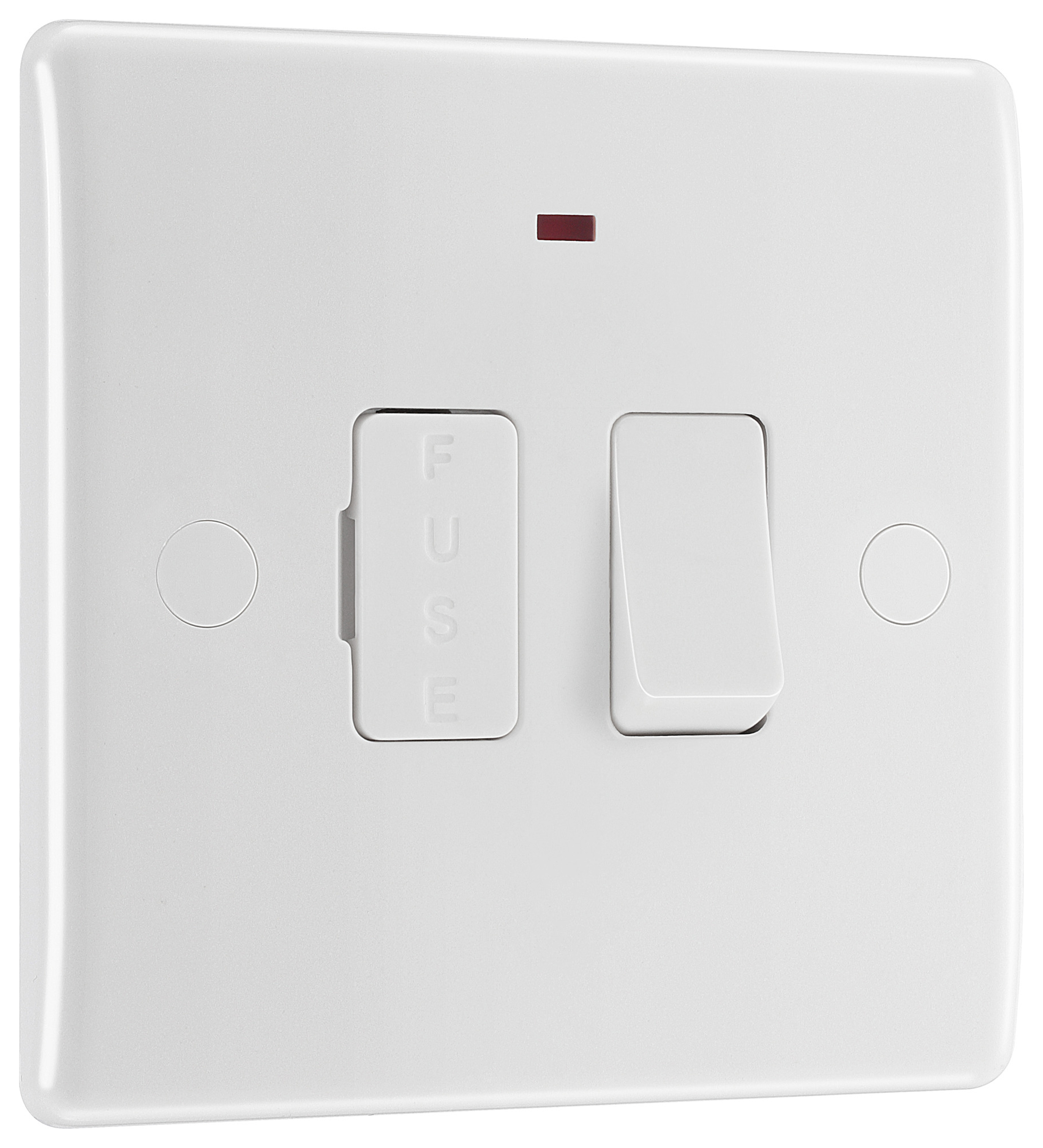 BG Slimline 13A Switched White Fused Connection Unit with Power Indicator