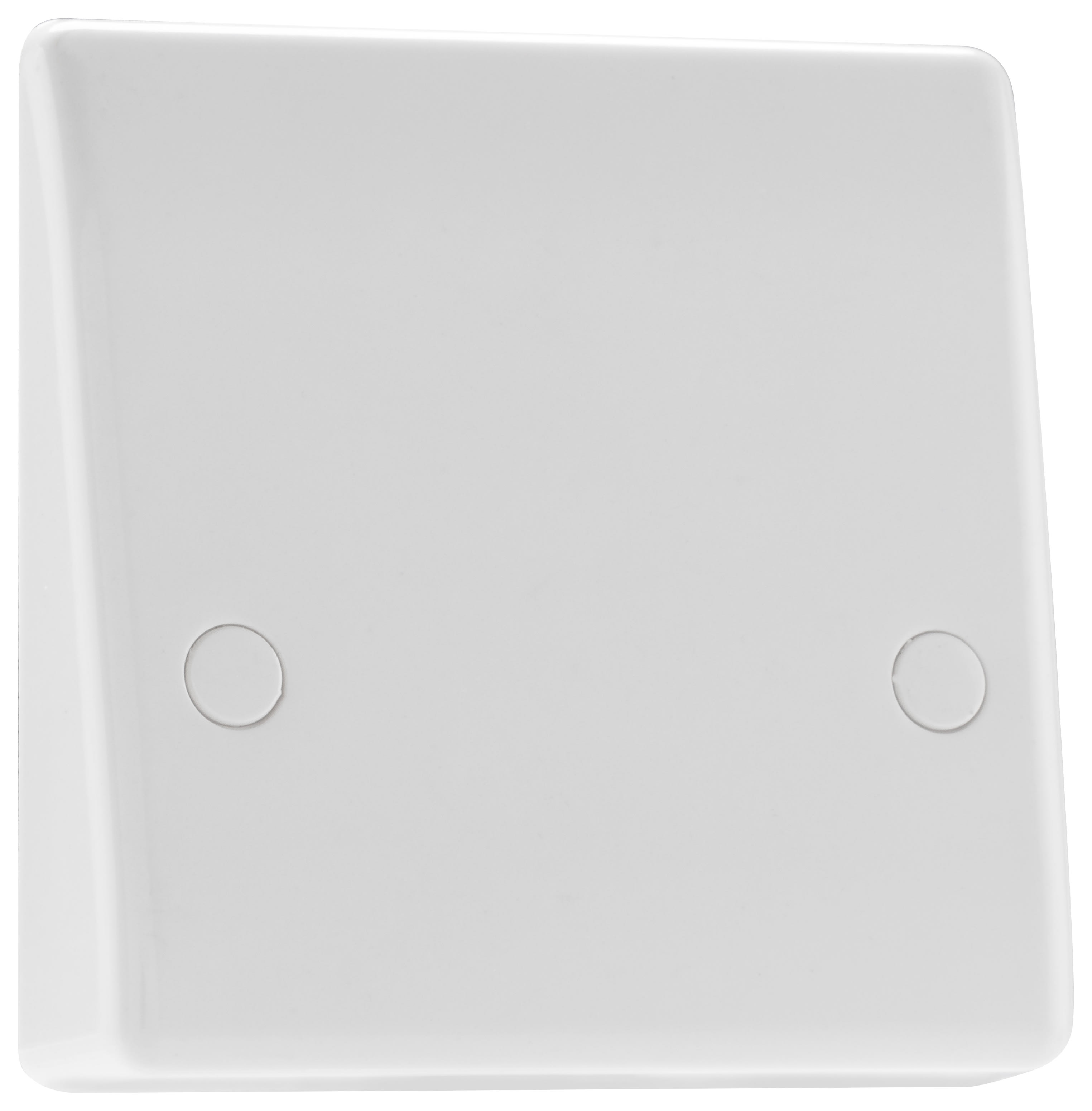 BG Slimline 45A Cooker Flex Outlet Plate Bottom Entry White Wickes