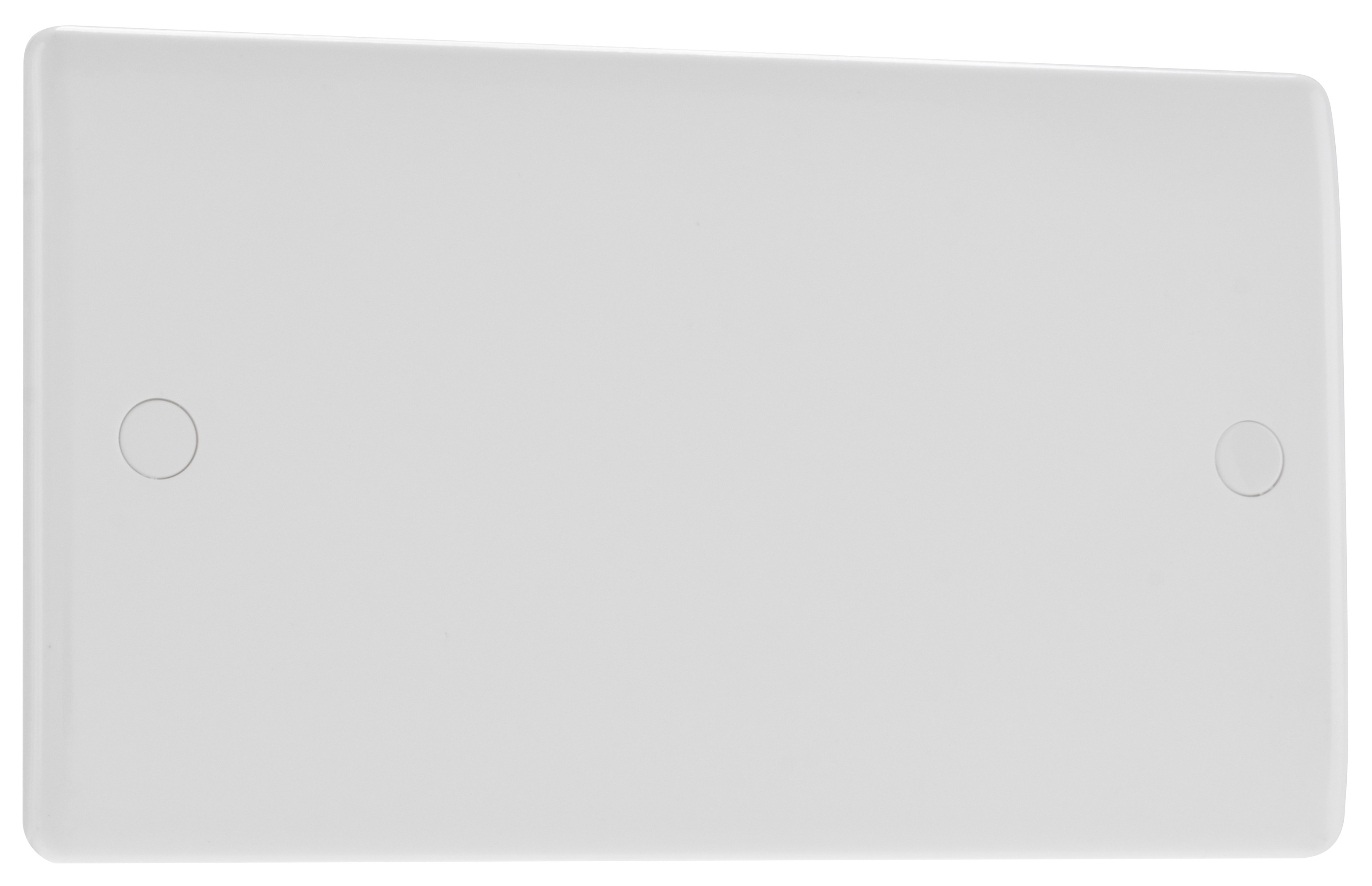 BG Slimline 2 Gang Blanking Plate - White