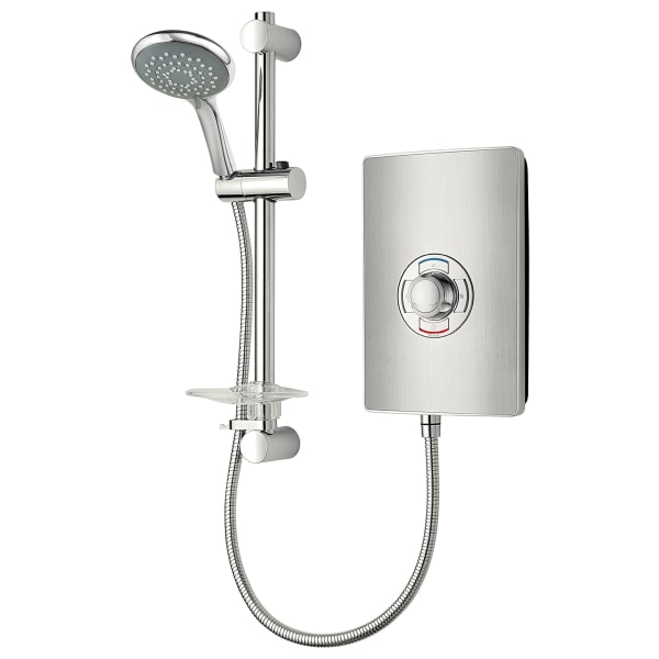 Triton Style Enhance Collection Premium Brushed Steel Electric Shower - 9.5kW