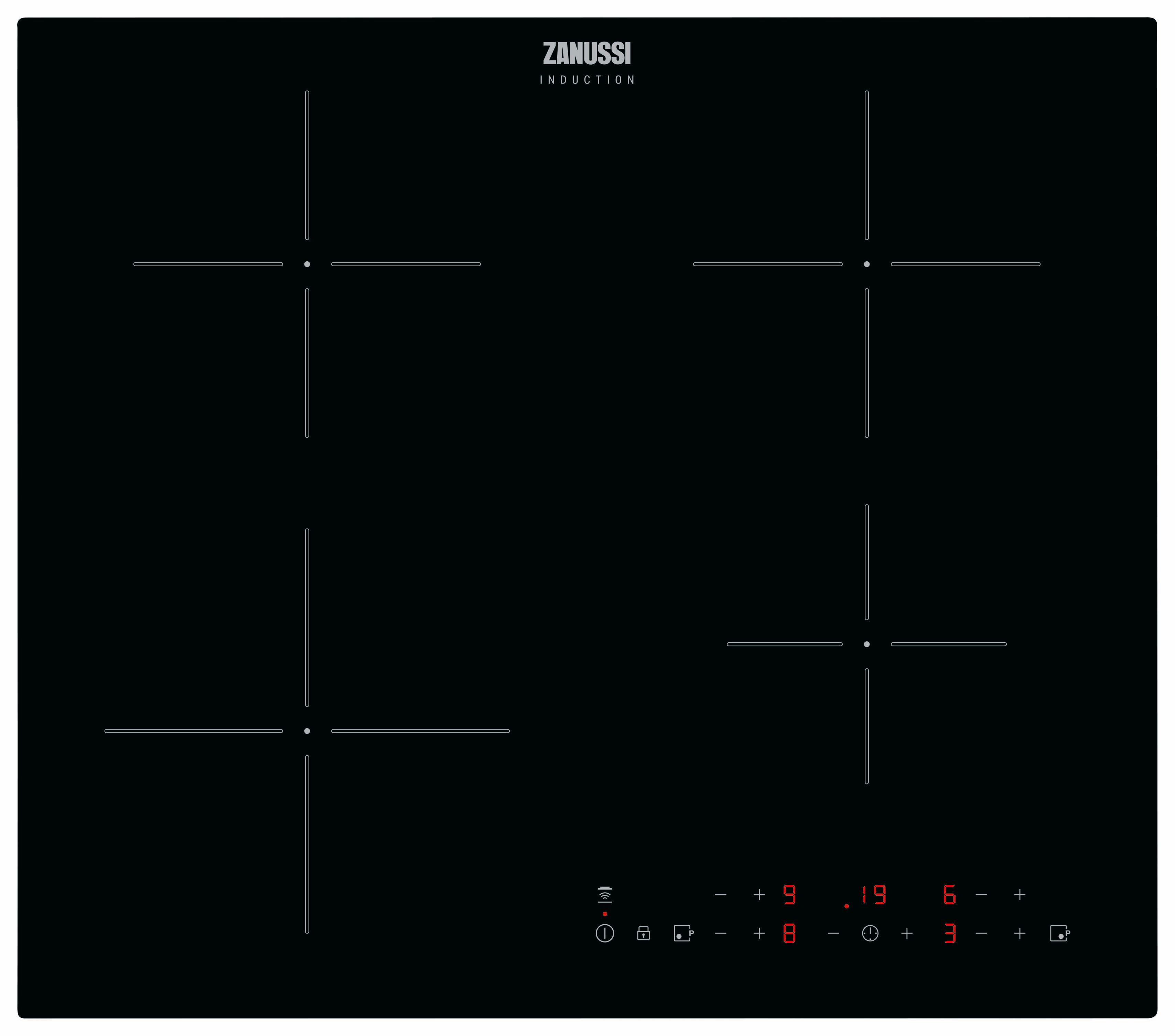 Zanussi ZITN643K 60cm Induction Hob - Black