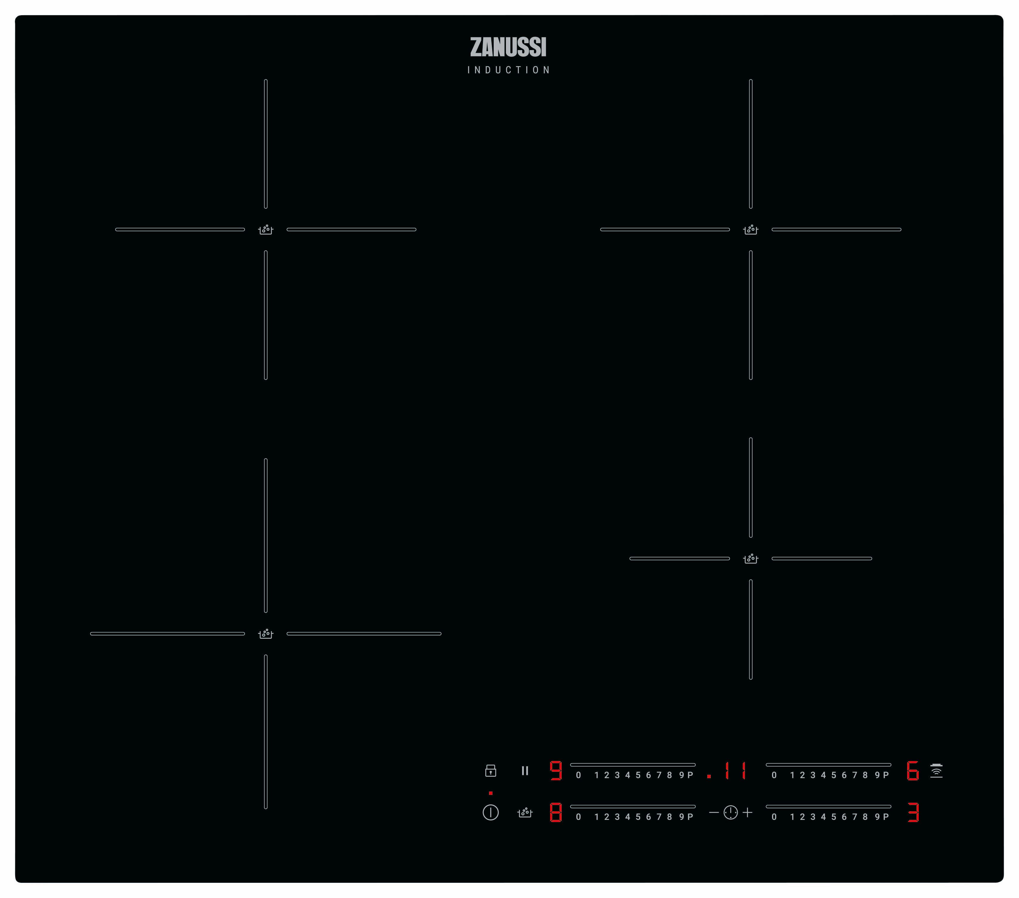 Zanussi ZIAN644K Induction BoilAssist Hob - 60cm