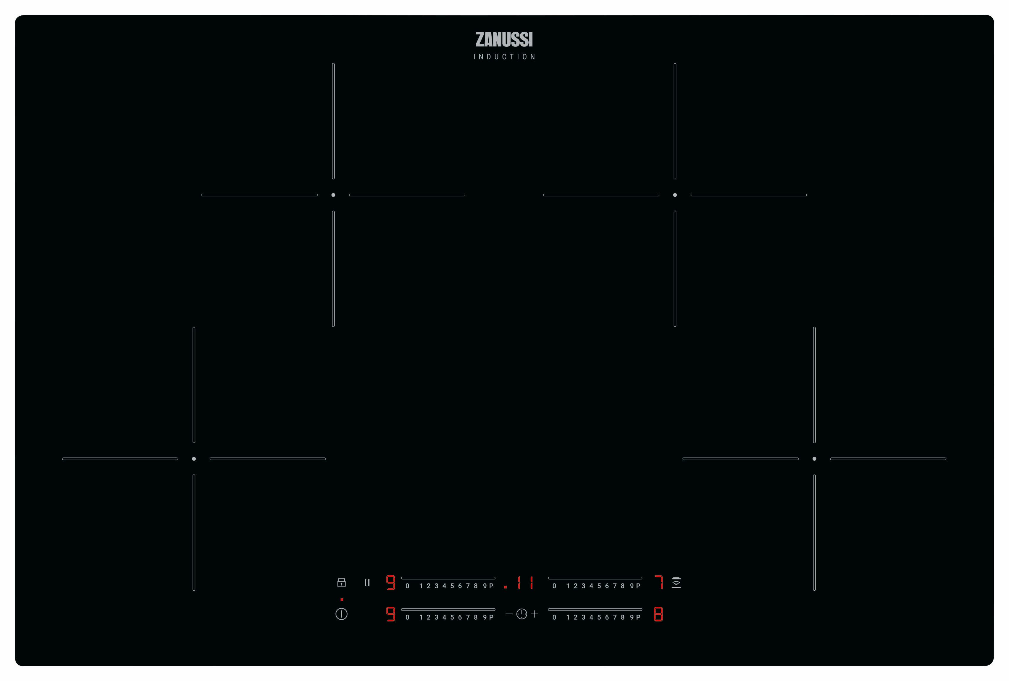 Zanussi ZITN844K 80cm Induction Hob - Black