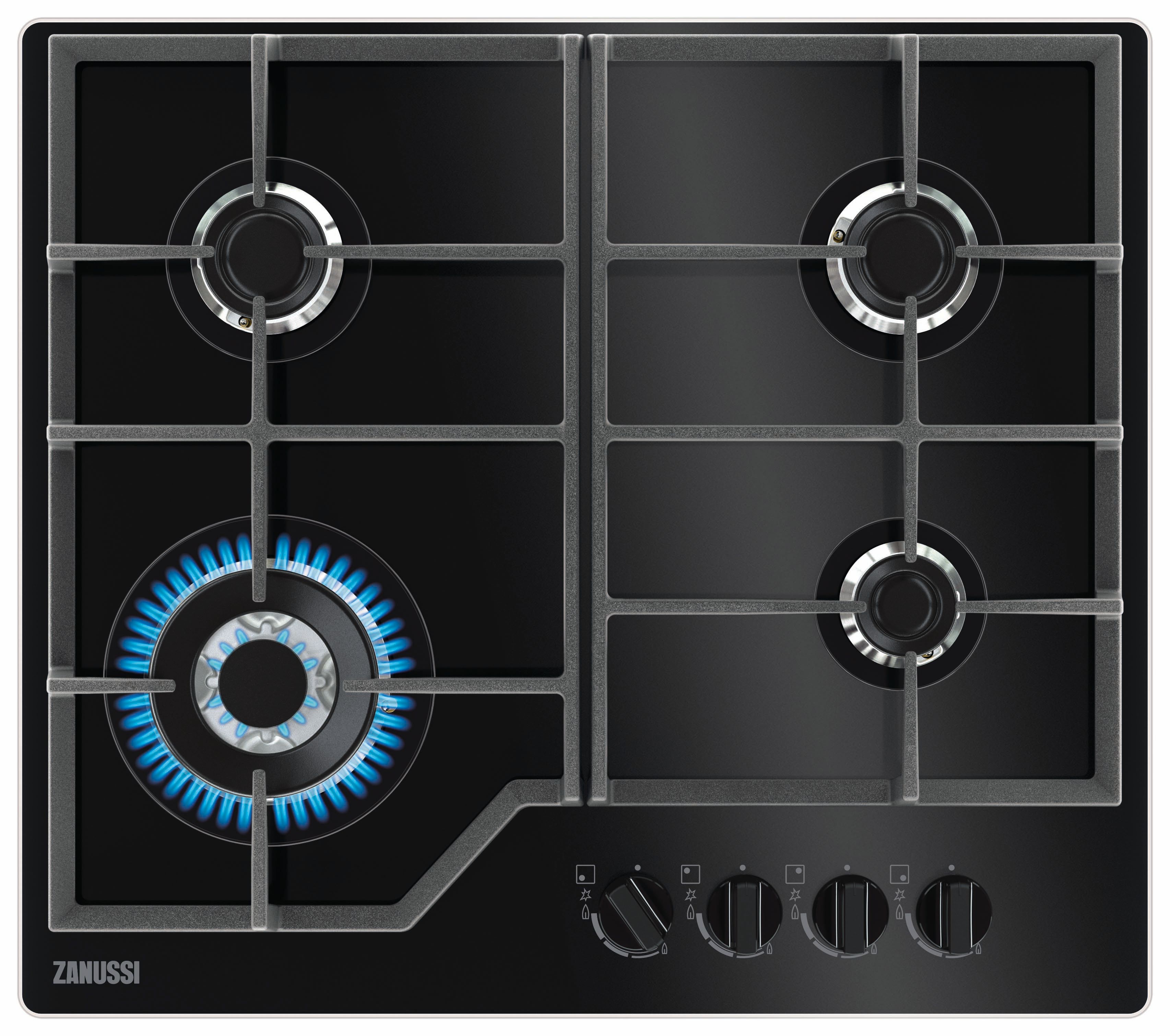 Zanussi ZGGN645K 60cm Gas Hob - Black