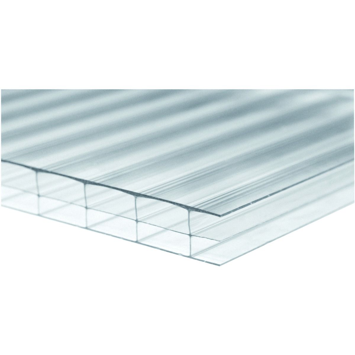 Image of Wickes 16mm Triplewall Polycarbonate Sheet - 980 X 4000mm