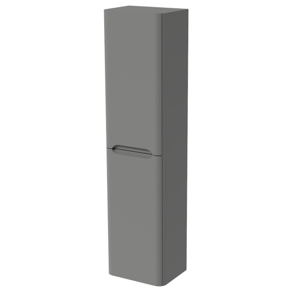 Wickes Malmo Dust Grey Wall Hung J Pull Tower Unit - 1600 x 400mm
