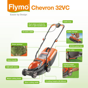 Flymo Chevron 32V Electric Rotary Lawnmower