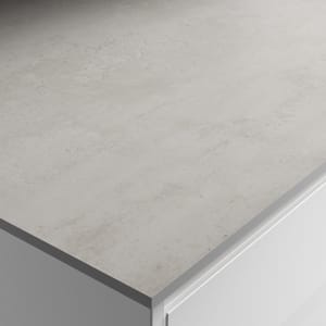 Zenith Cloudy Cement Laminate Breakfast Bar 12.5x900x3000mm