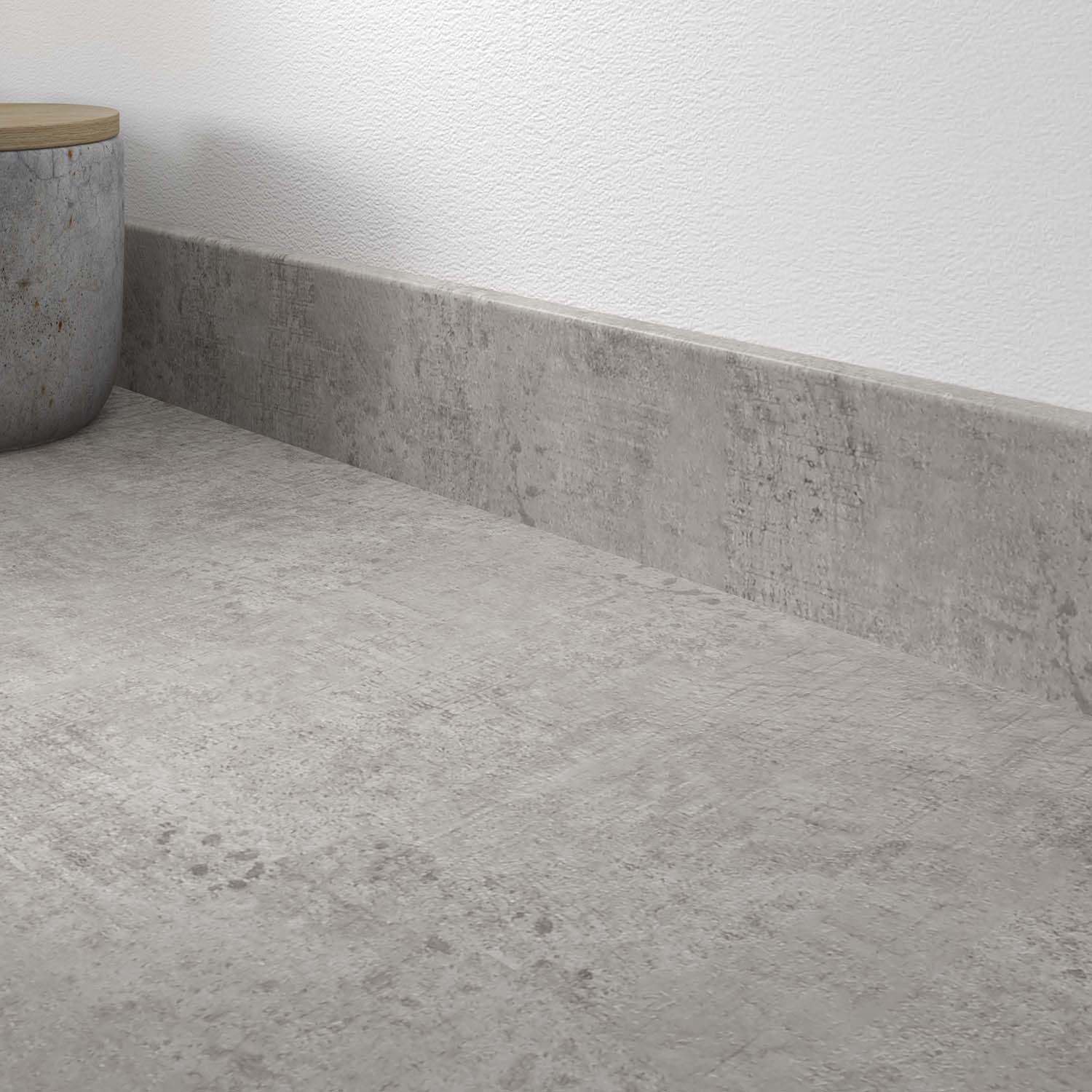 Woodstone Grey Laminate Matt Upstand - 70 x 12mm x 3m