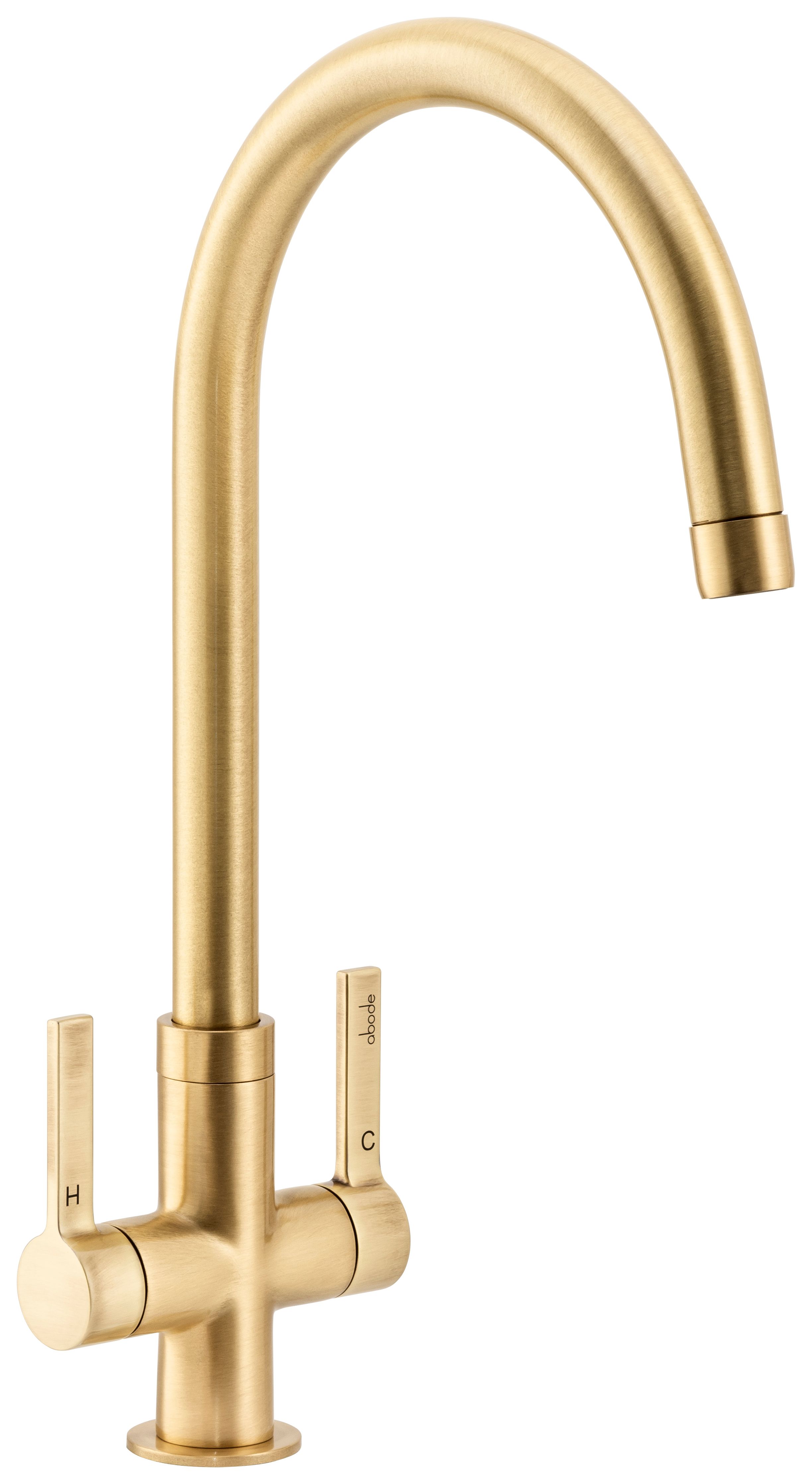 Image of Abode Pico Monobloc Kitchen Tap - Brushed Brass