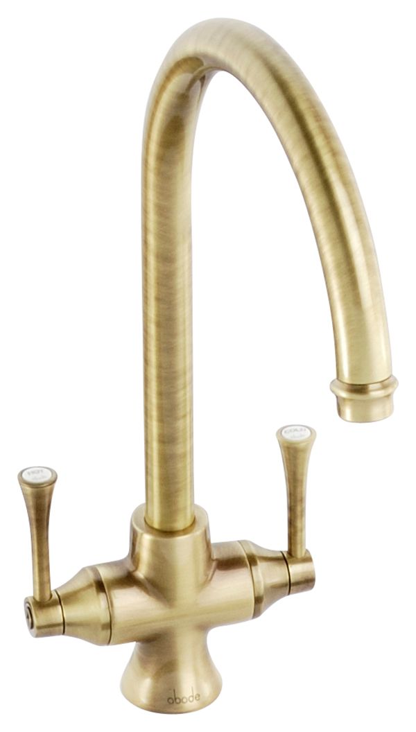 Abode Gosford Monobloc Kitchen Tap - Antique Brass