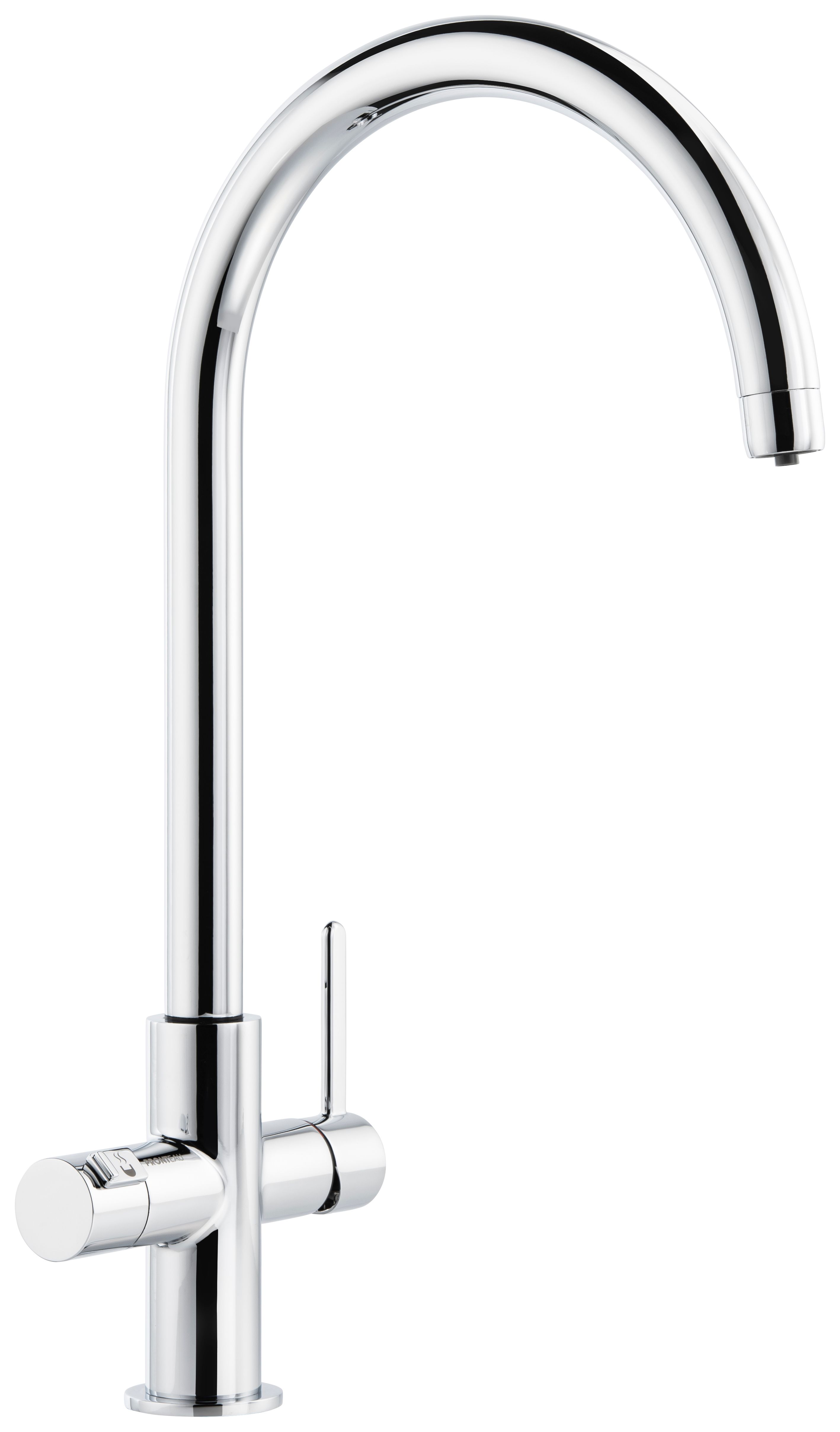 Image of Abode Prothia 3 in 1 Hot Water Kitchen Tap - Chrome