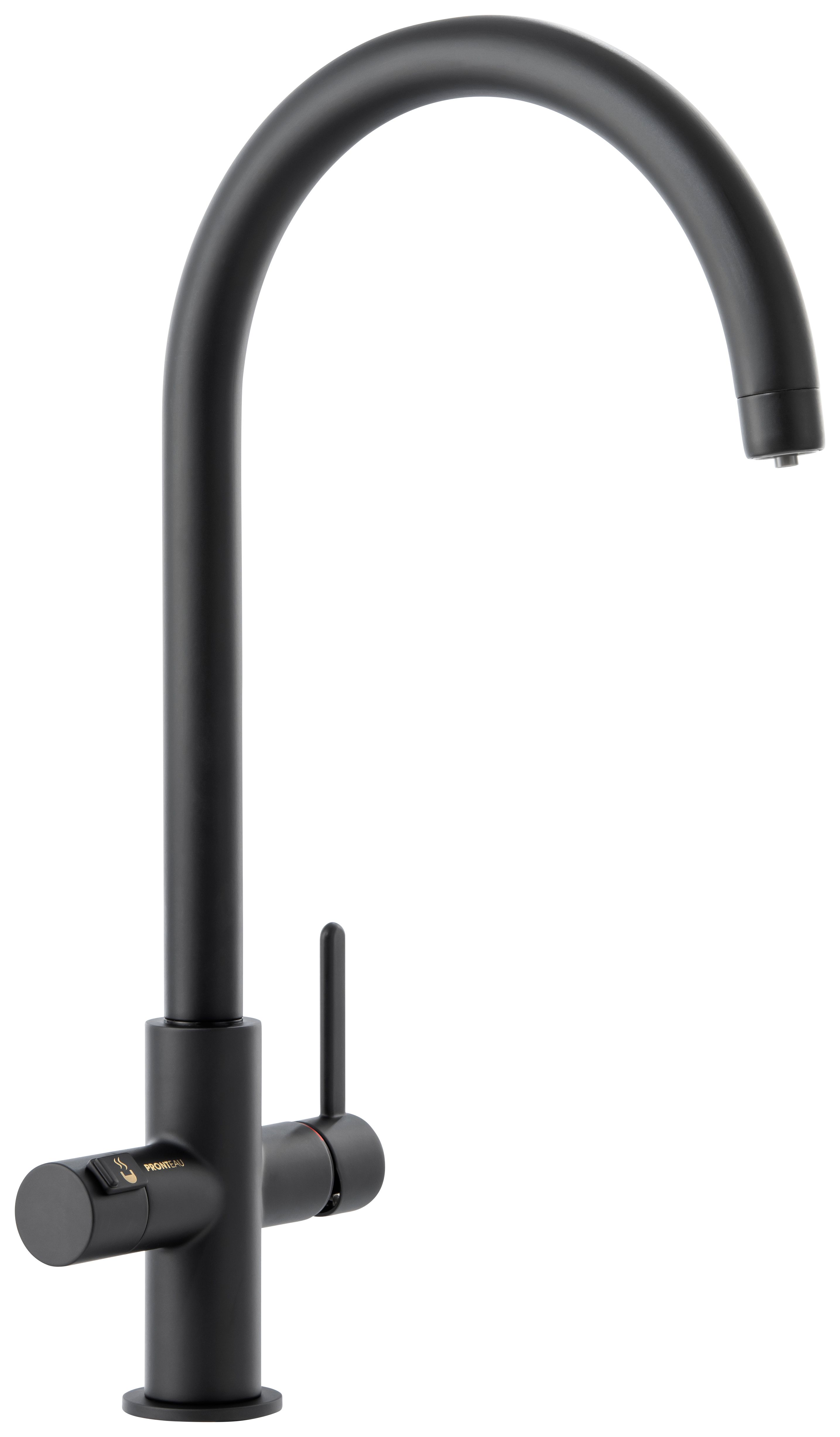 Abode Prothia 3 in 1 Hot Water Kitchen Tap - Matt Black