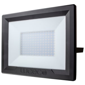 Luceco Eco IP65 Black 7500LM Flood Light - 100W