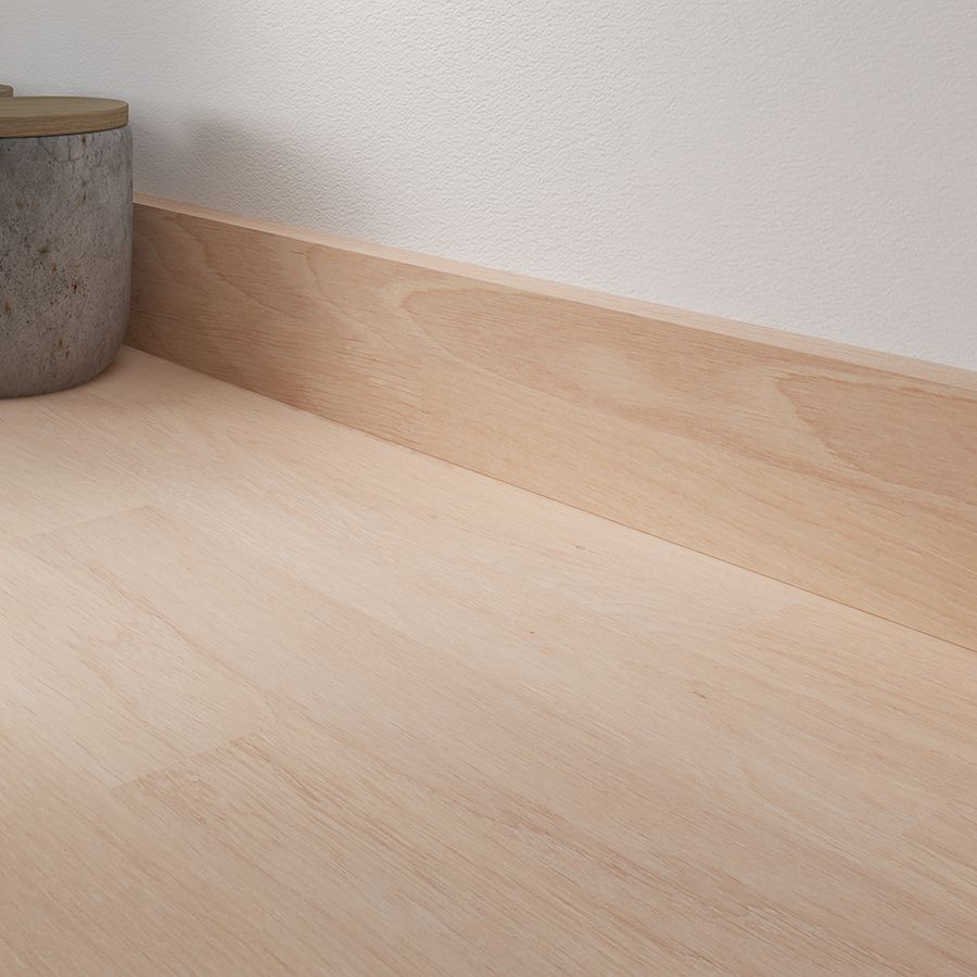 Image of Oak with White Oil Upstand - 70mm x 18mm x 3m