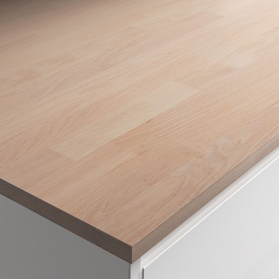 Image of 22mm Engineered Oak With White Oil Worktop 610mm X 3m