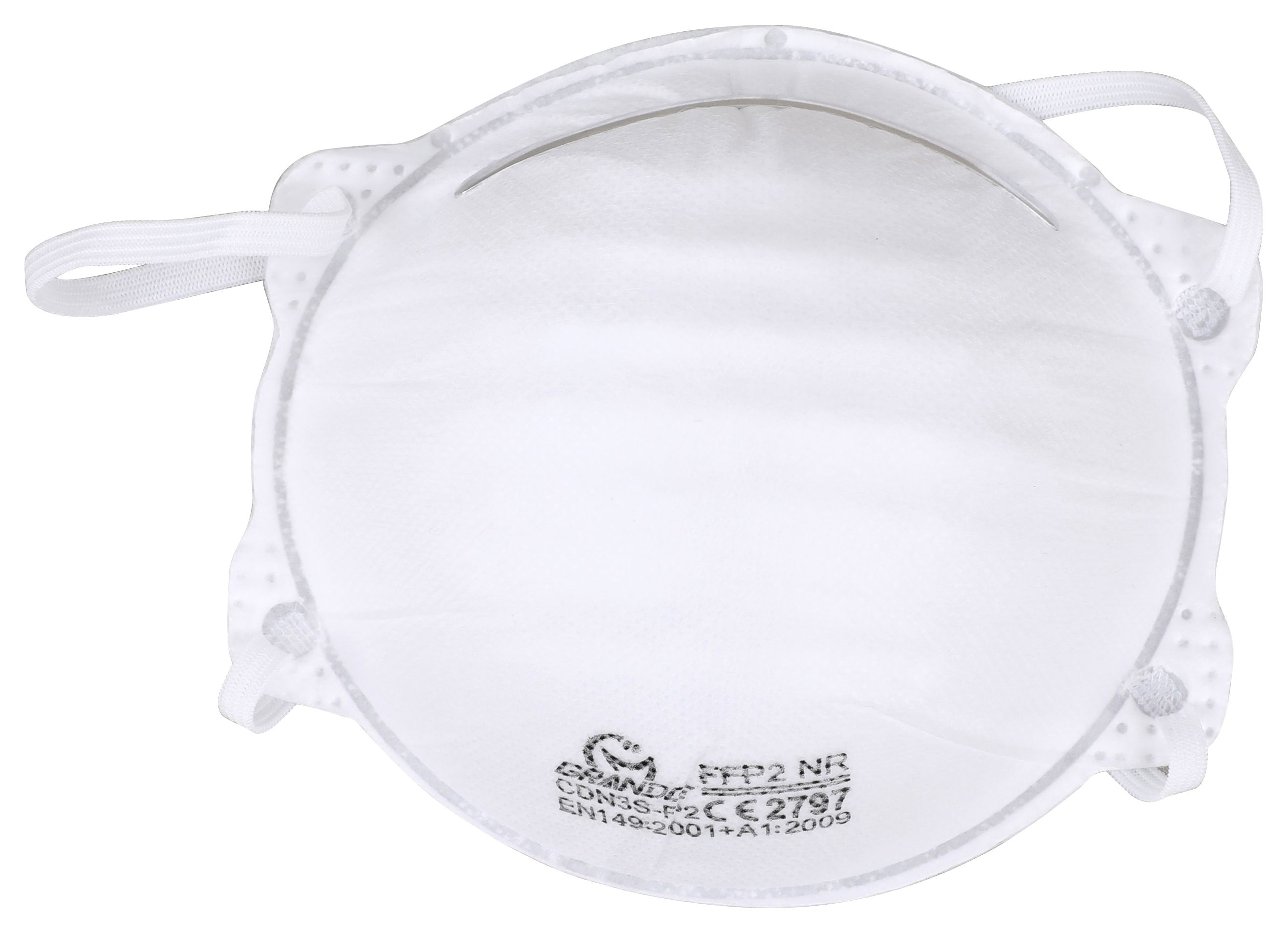 Image of Disposable FFP2 Moulded Dust Face Mask - Pack Of 2