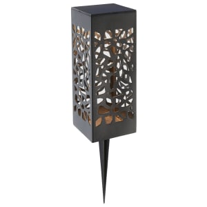 Saxby Mossi Textured Black Paint Solar Spike Light