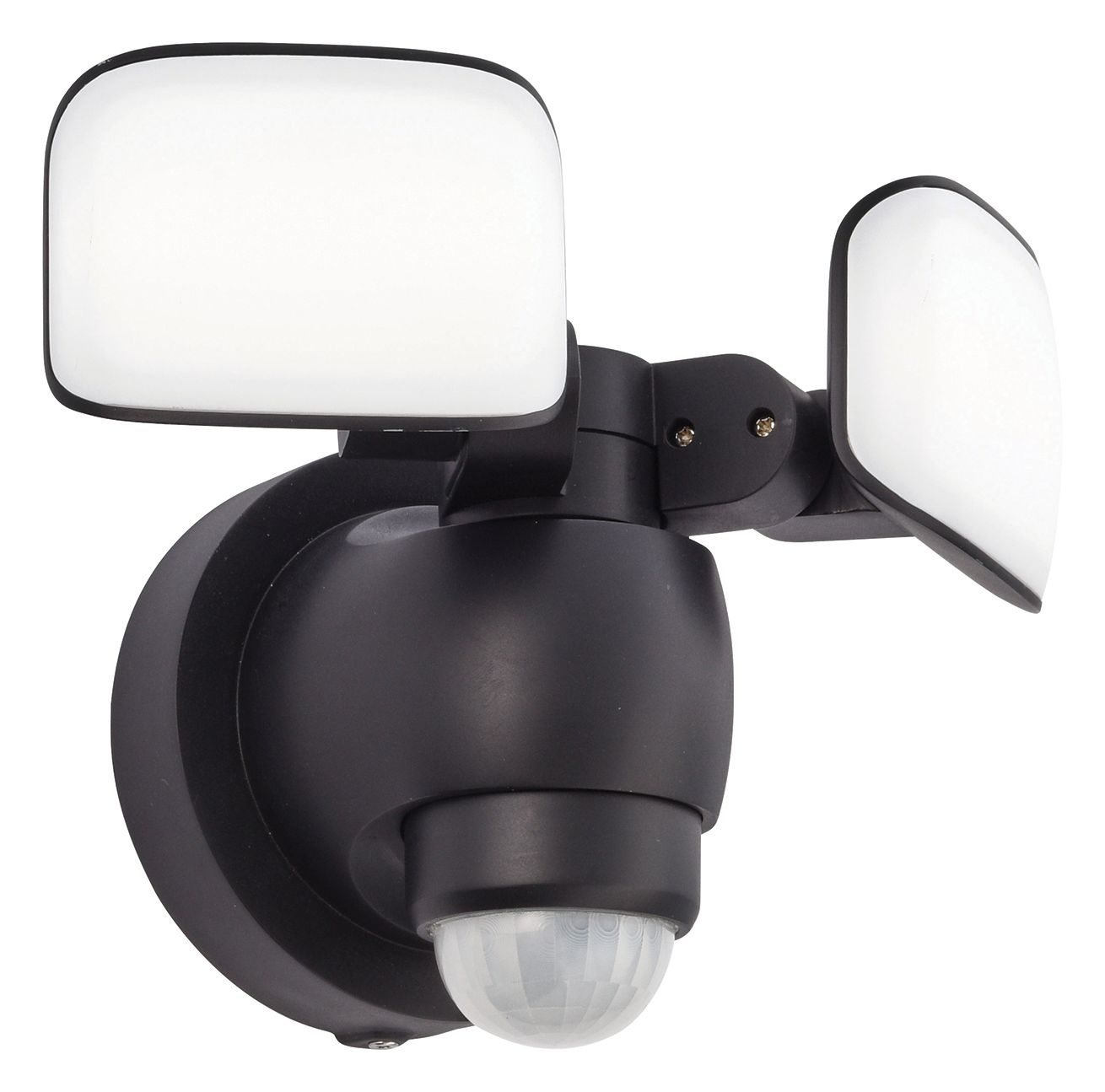 Image of Saxby Omega Mains Black Abs Plastic & Frosted Polycarbonate Security Light