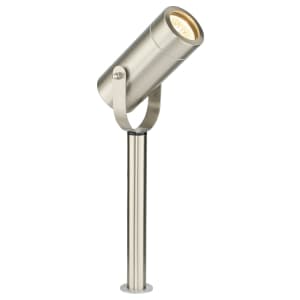 Saxby Atom Brushed Steel & Clear Glass Spike Light 310mm