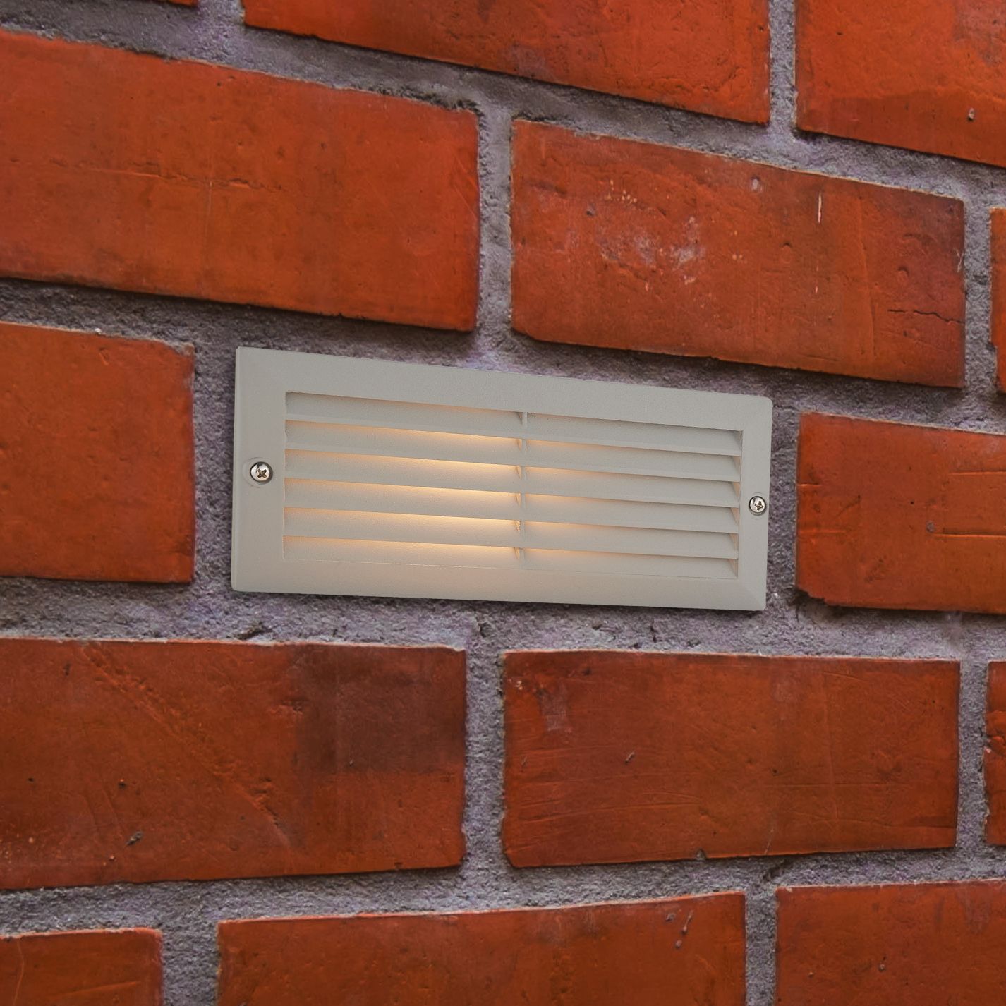 Image of Saxby Gecko Textured Grey Paint & Frosted Glass Brick Light