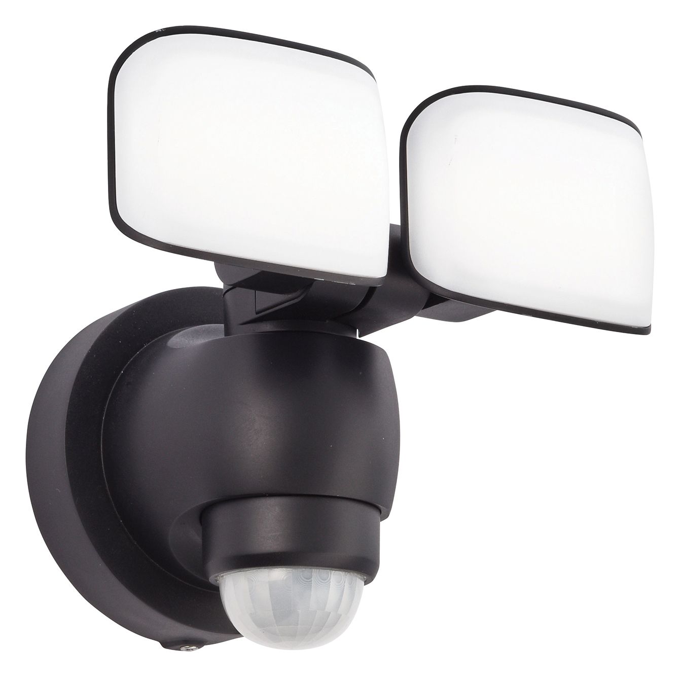 Image of Saxby Omega Battery Black Abs Plastic & Frosted Polycarbonate Security Light