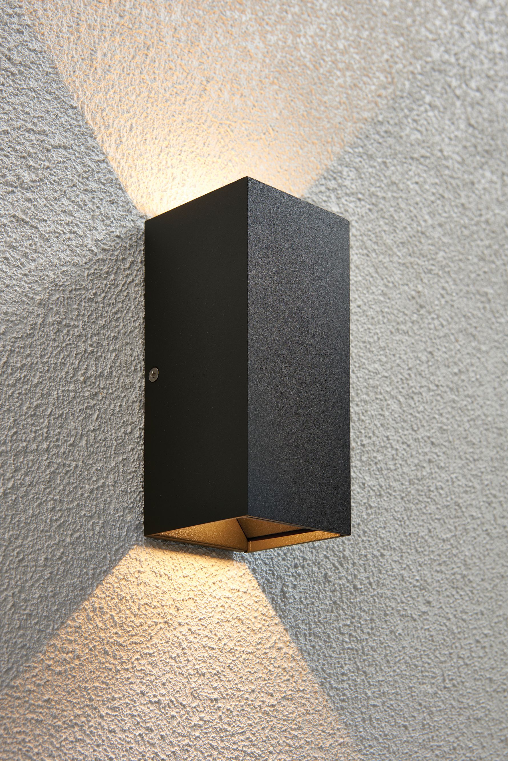 Image of Saxby Volta Adjustable 2 Light Matt Black Paint & Clear Glass Wall Light