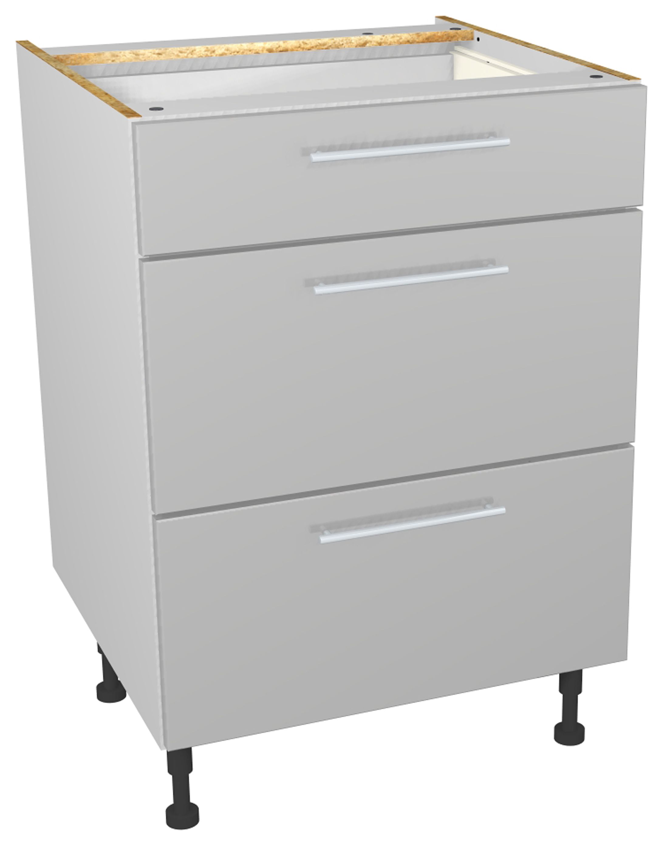 Image of Orlando Grey Drawer Unit - 600mm