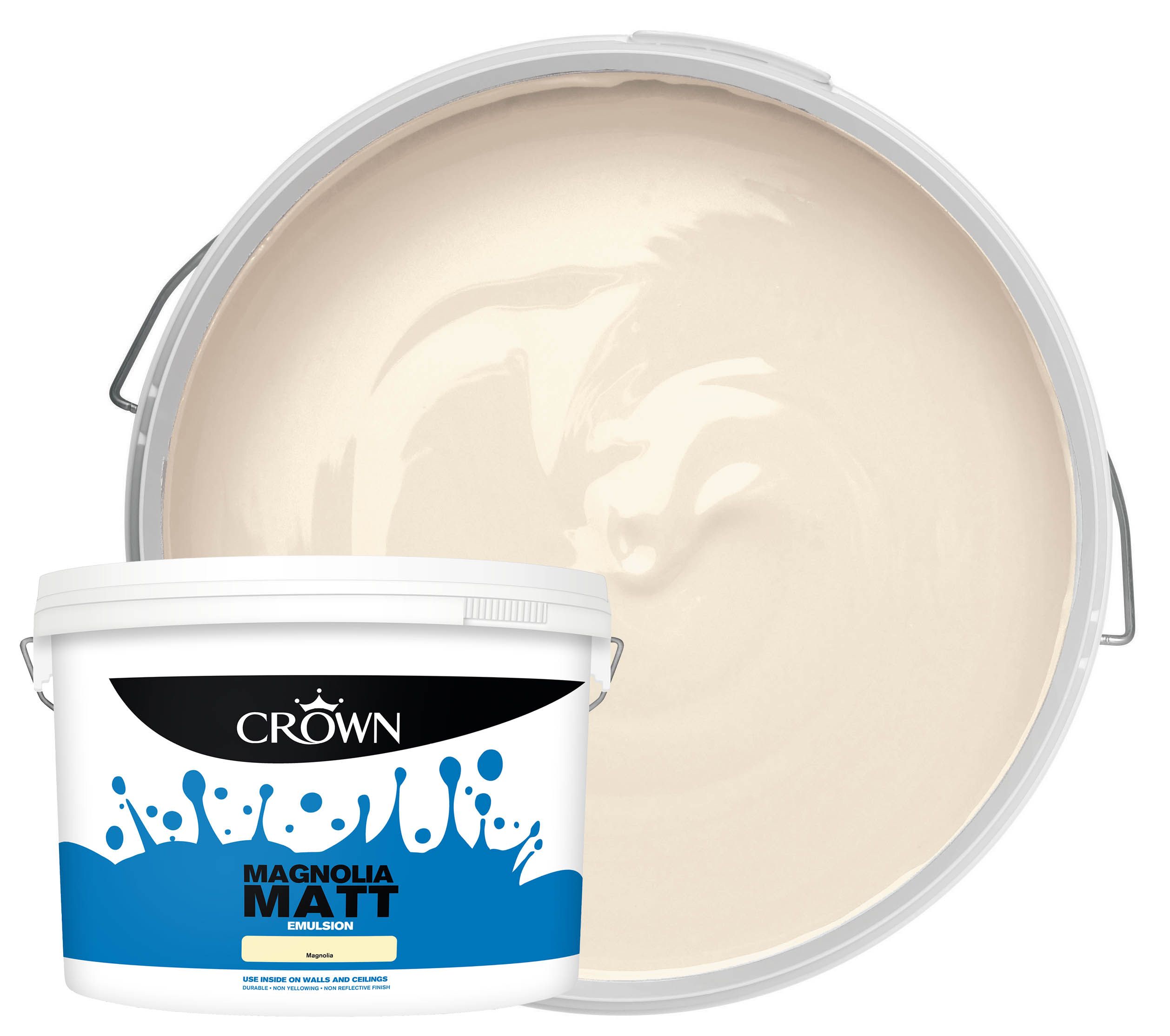 Image of Crown Matt Emulsion Paint Magnolia 10l