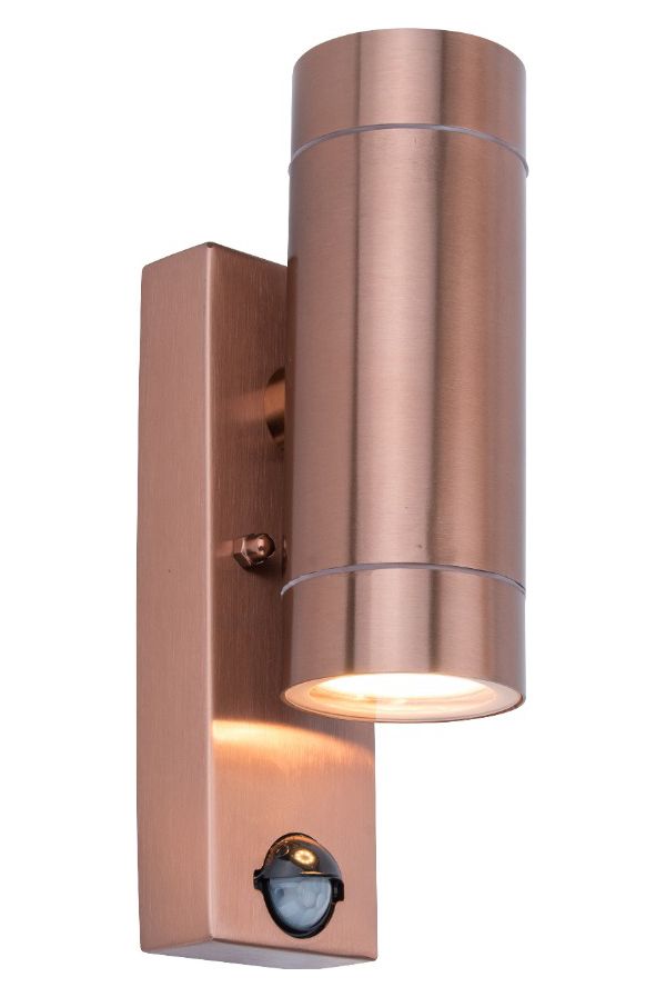 Lutec Vienna Copper Up & Down PIR Light