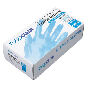 Benchmark Nitrile Blue Powder Free Disposable Glove - Box of 100