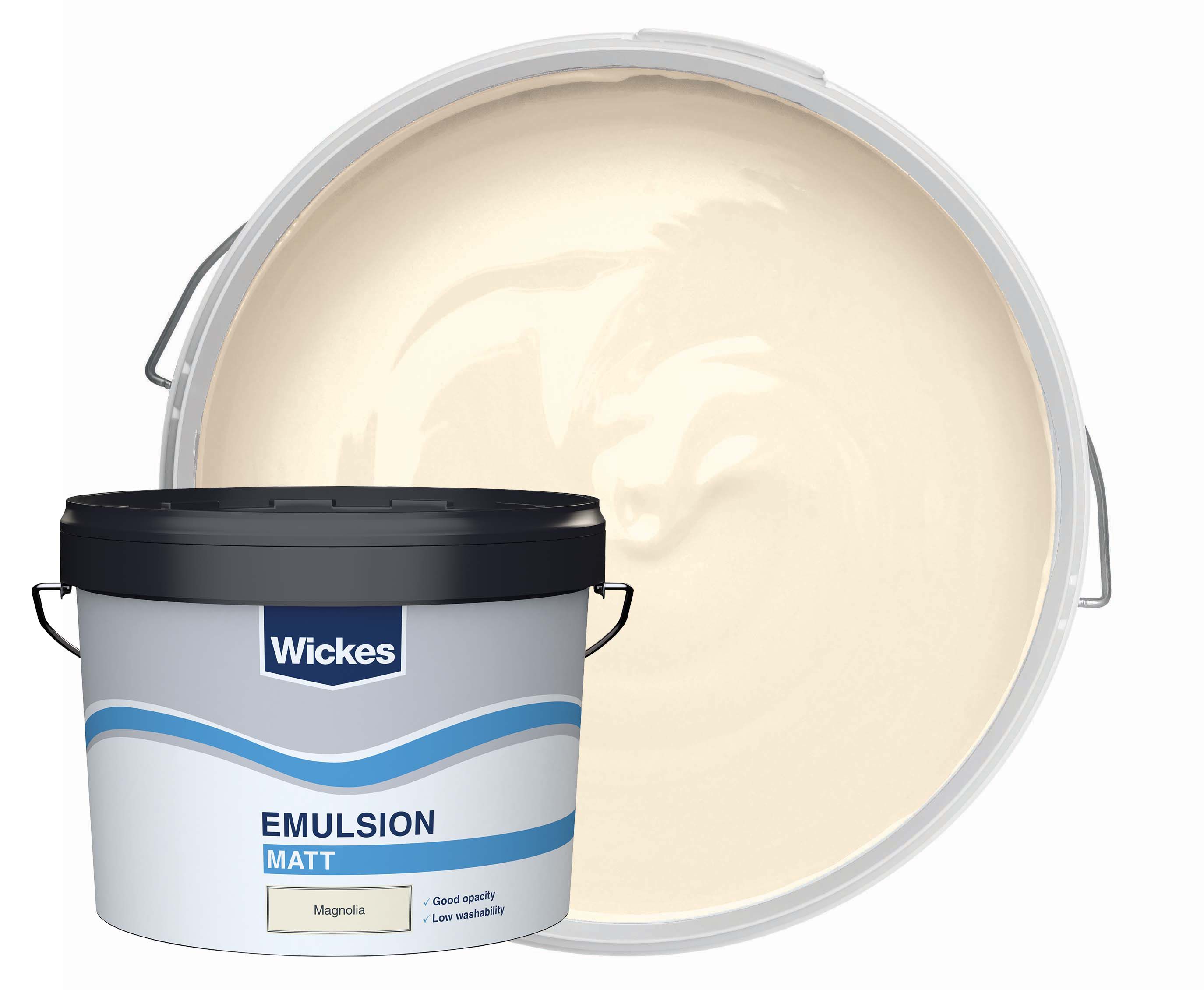 Image of Wickes Matt Emulsion Paint - Magnolia - 10L