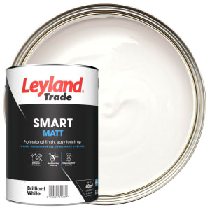 Leyland Trade Smart Matt Emulsion Paint - Brilliant White - 5L