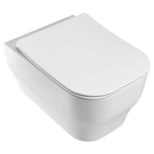Wickes Siena Easy Clean Wall Hung Toilet Pan & Soft Close Seat