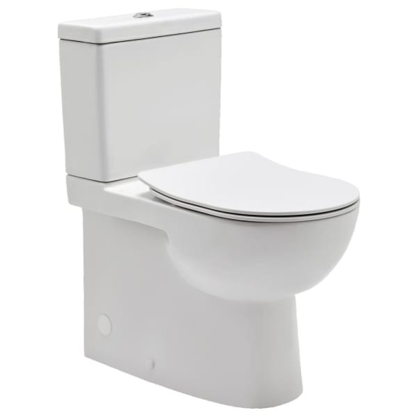 Phoenix Comfort Height Close Coupled Toilet Pan, Cistern & Soft Close Seat