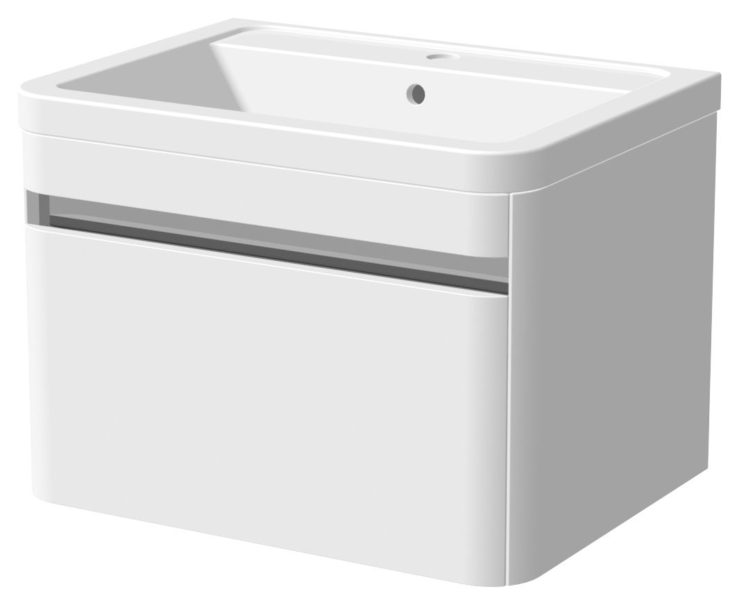 Wickes Radli Wall Hung Vanity Unit & Basin - 600mm