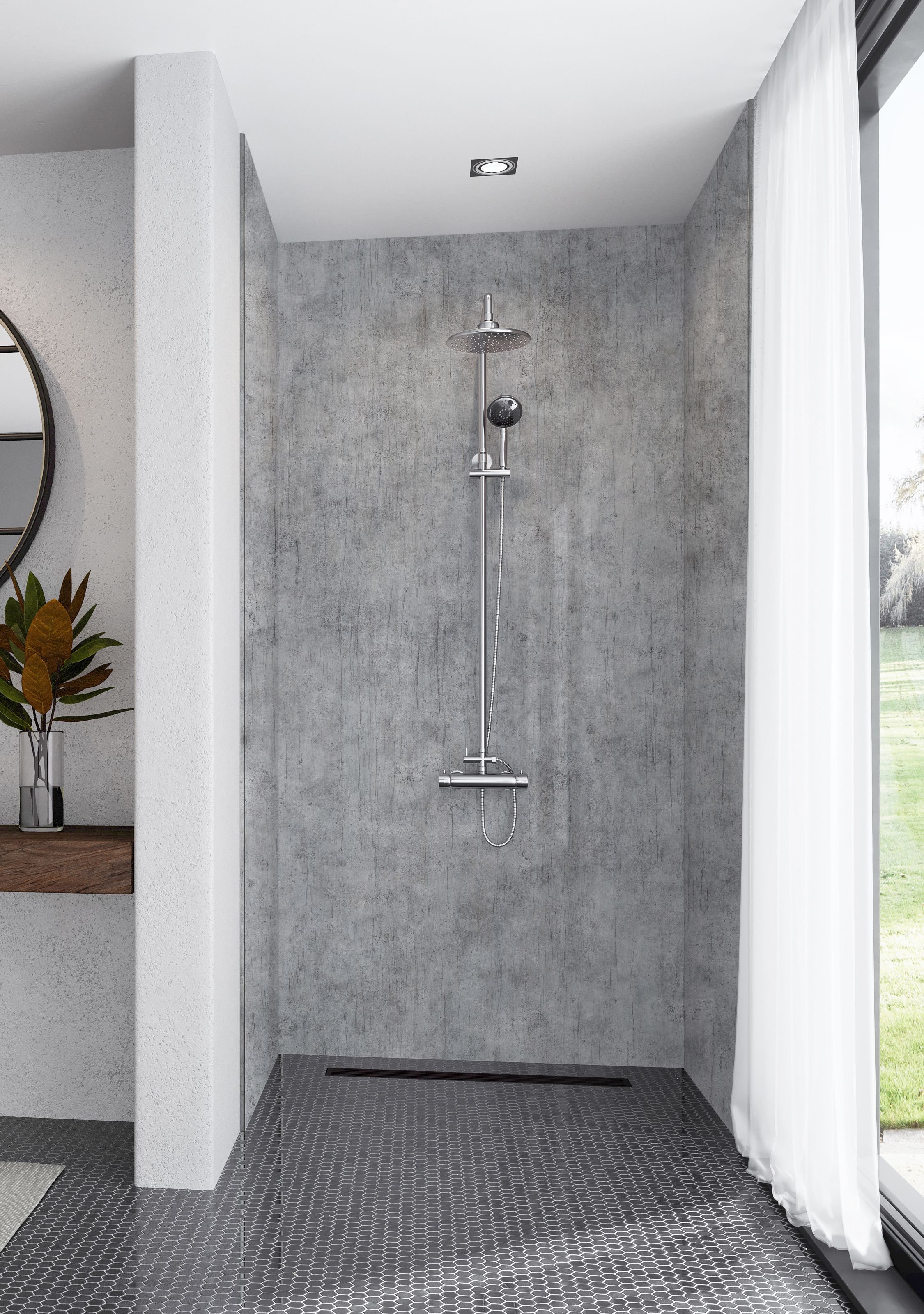 Mermaid Elite Ravello 3 Sided Shower Panel Kit - 900 x 900mm
