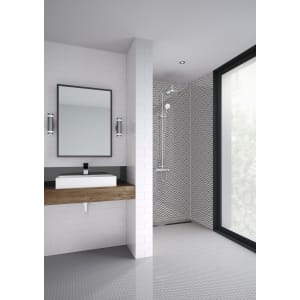 Image of Mermaid Tiles 2 Sided Acrylic Shower Panel Kit - 1200 x 900mm