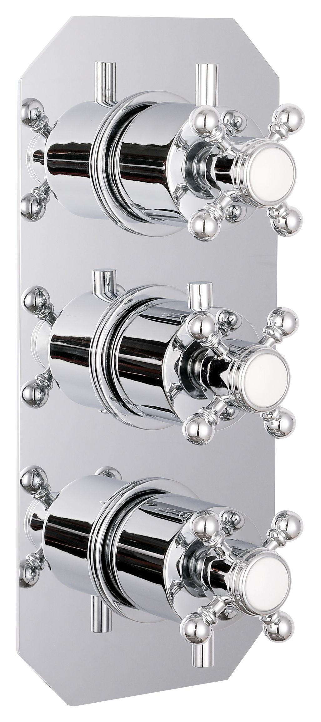 Bristan Traditional Recessed Thermostatic Shower Valve with Diveters - Chrome