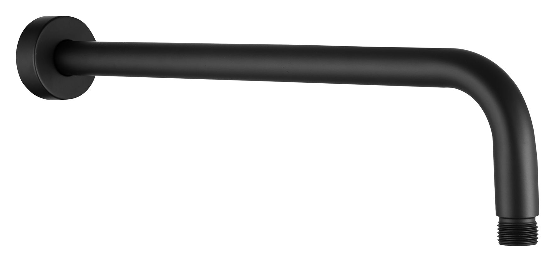 Bristan Round Wall Mounted Black Shower Arm - 370mm