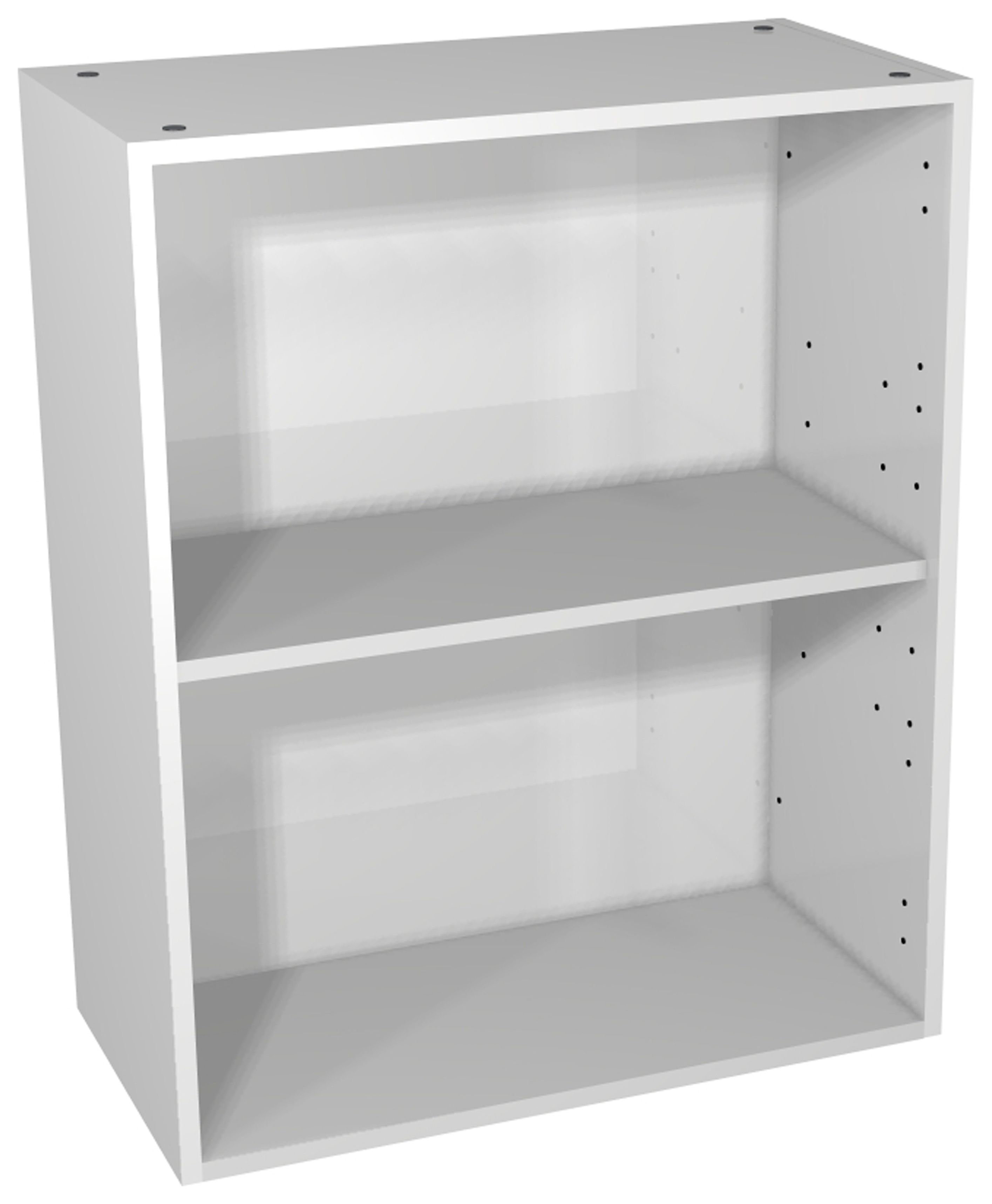 Image of Wickes Hertford Gloss Grey Open Display Unit - 600 x 735mm
