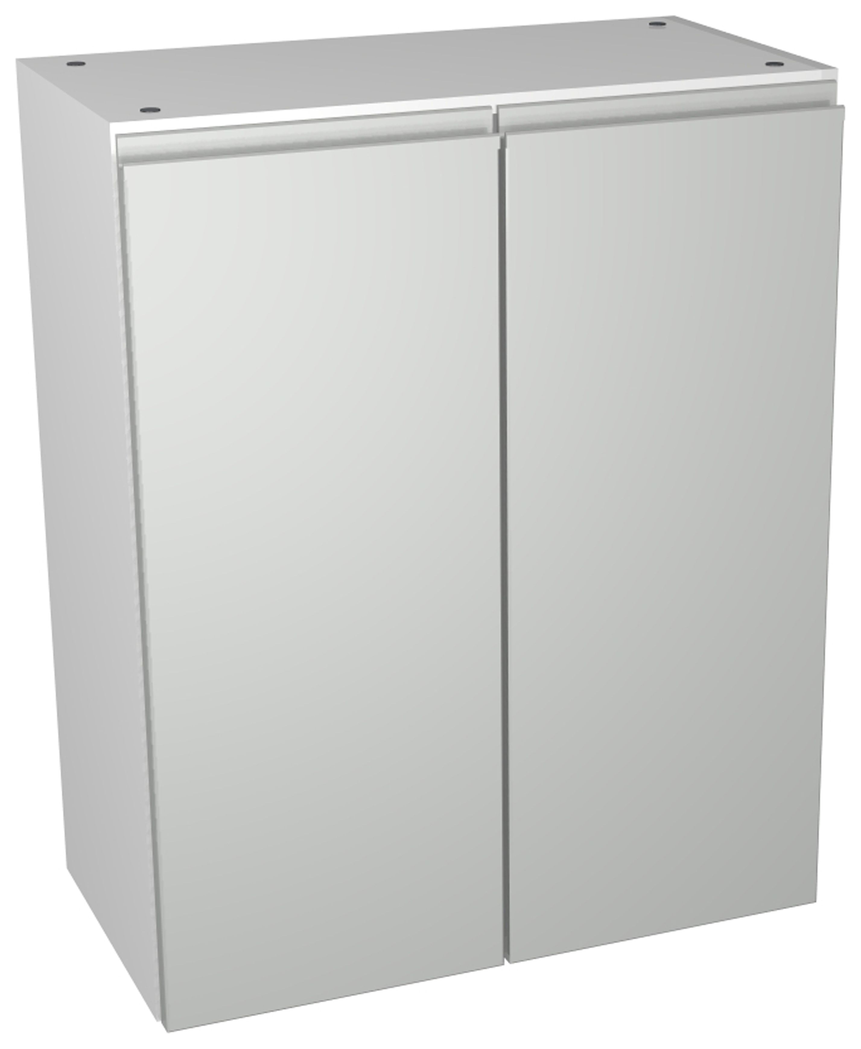 Image of Wickes Hertford Gloss Grey Base / Wall Storage Unit - 600 x 735mm