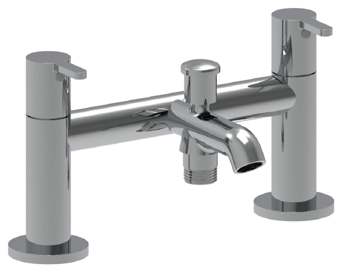 Image of Roca Carelia Bath Shower Mixer Tap with Cold Start Technology - Chrome