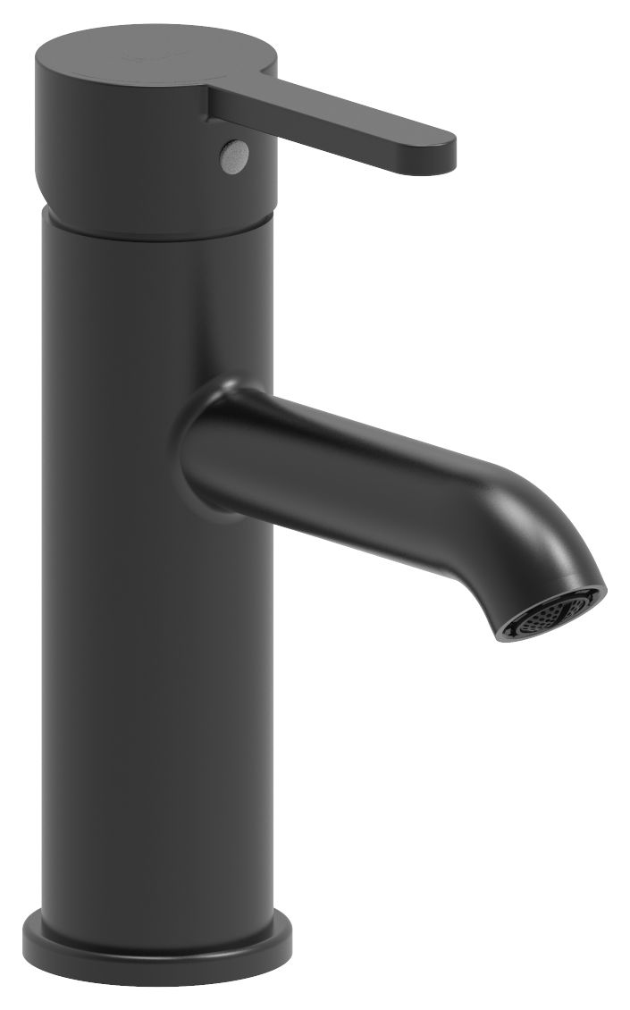 Image of Roca Carelia Basin Mixer Tap with Cold Start Technology - Black