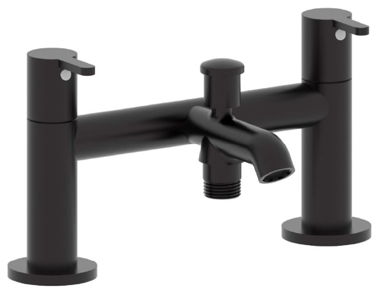 Image of Roca Carelia Bath Shower Mixer Tap with Cold Start Technology - Black